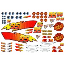 8783995 kit elemente decor din vafa Cars Fulger McQueen 30x20cm